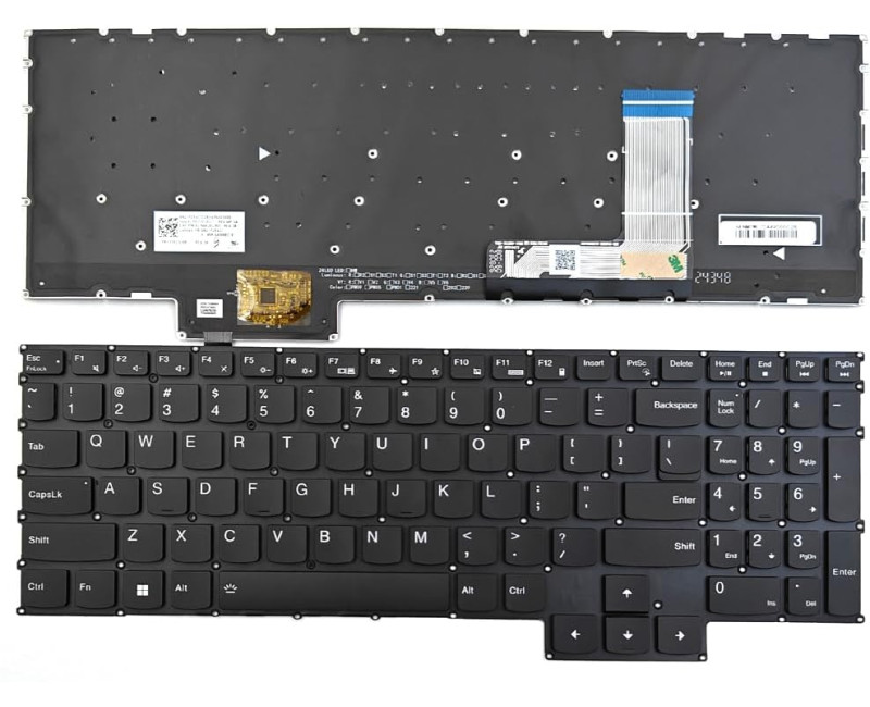 Lenovo Legion 5 16IRX9, Legion 5i 16IRX9, Legion 5i Gen 9 16IRX9 RGB backlit US keyboard black - additional view 