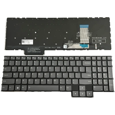 Lenovo Legion Slim 5 16IRH8, Legion Slim 5 16APH8, Legion Slim 5 16AHP9, Legion Slim 5 16AHP9, gray backlit US keyboard