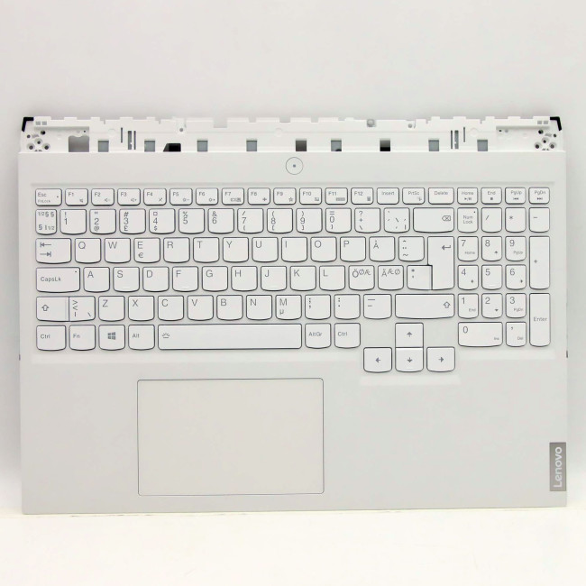 Lenovo Legion 5 Pro 16ITH6H 5CB1D05438 white backlit Norwegian NE NR keyboard palmrest - main product image
