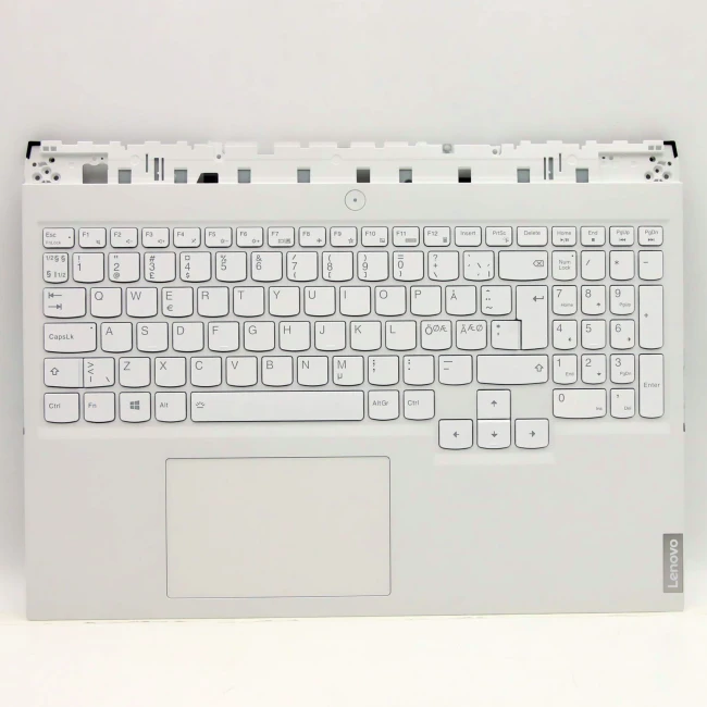 Lenovo Legion 5 Pro 16ITH6H 5CB1D05438 white backlit Norwegian NE NR keyboard palmrest - main product image
