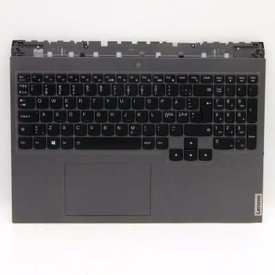 Keyboard Lenovo Legion 5 Pro 16ITH6H palmrest gray RGB backlit Norwegian NE NR