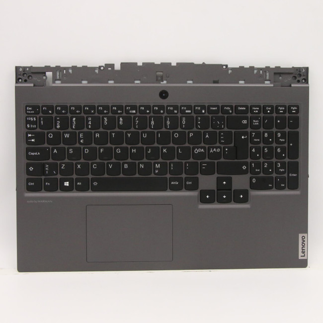 Lenovo Legion 5P 15IMH05H 5CB0Y99306 gray backlit Norwegian NE NR keyboard palmrest - main product image