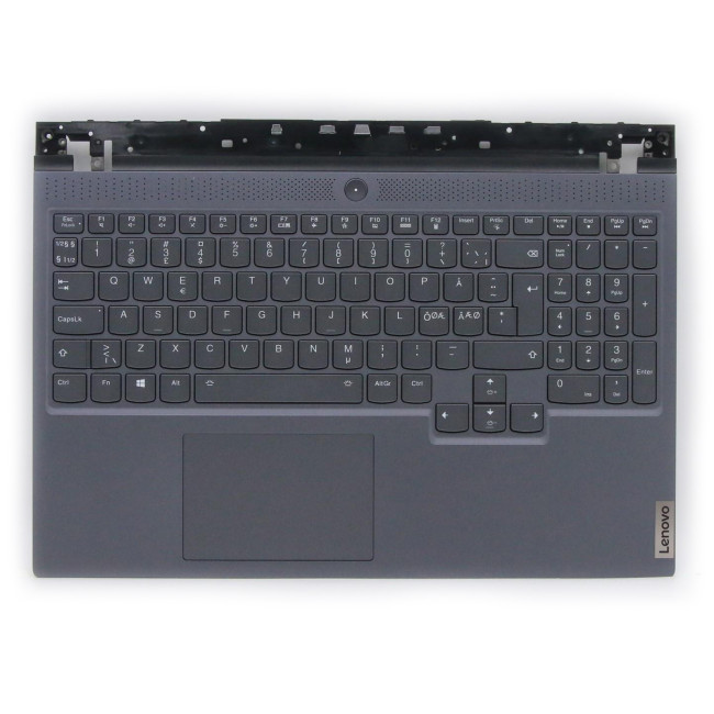 Lenovo Legion 7-15IMH05 81YT gray 7-color backlit Norwegian NE NR keyboard palmrest - main product image