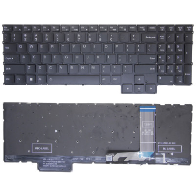 Lenovo Legion 7 16IRX9 - Type 83FD, black backlit US keyboard