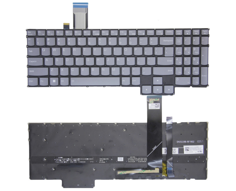 Lenovo Legion Pro 5 16ARX8 16IRX8 / Legion Pro 7 16ARX8H 16IRX8H gray RGB backlit US keyboard - additional view 