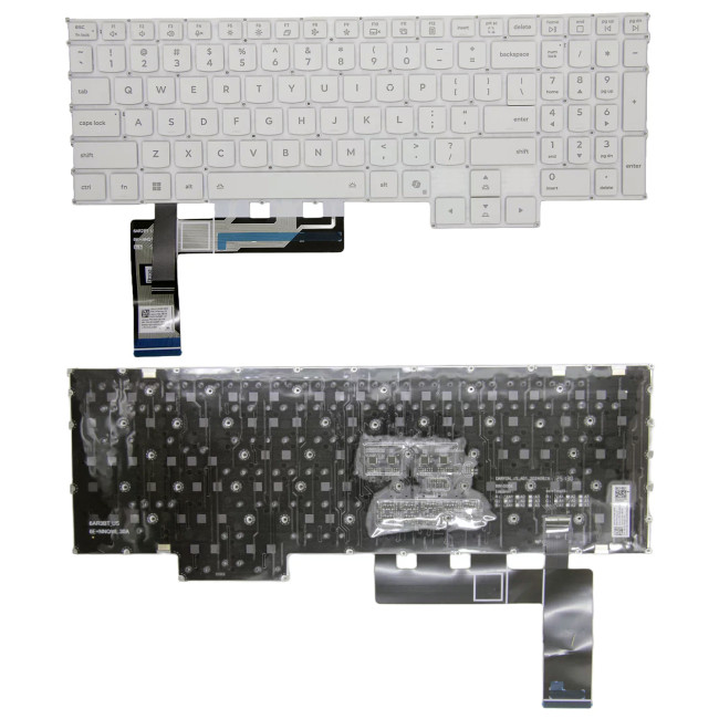 Lenovo Legion 5 15AHP10 15AKP10 15IAX10 15IRX10, white RGB backlit US keyboard AI - main product image