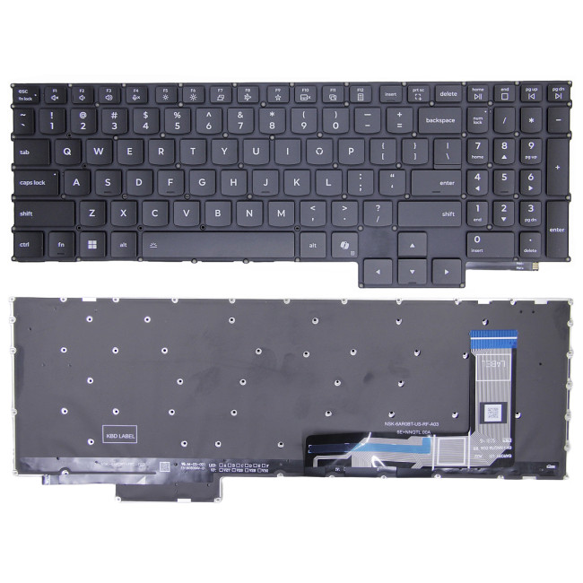Lenovo Legion Pro 7 16AFR10H 83RU black backlit US keyboard AI - main product image