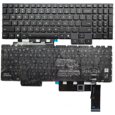 Lenovo Legion Pro 7 16IAX10H 83F5 black per-key RGB backlit US keyboard AI