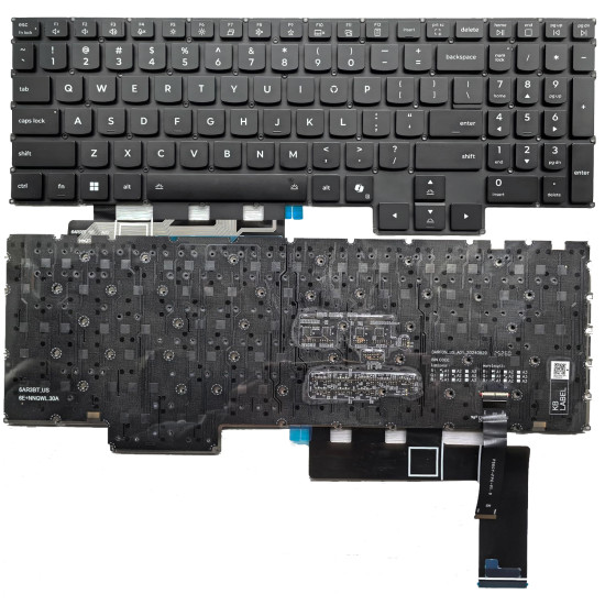 Lenovo Legion Pro 7 16IAX10H 83F5 black per-key RGB backlit US keyboard AI - main product image