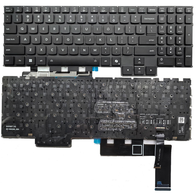Lenovo Legion Pro 7 16AFR10H 83RU black per-key RGB backlit US keyboard AI - main product image