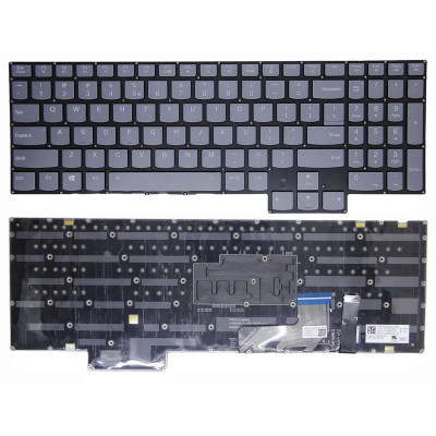 Lenovo Legion S7-15ACH6, S7-15ARH5, S7-15IMH5, gray RGB backlit US keyboard