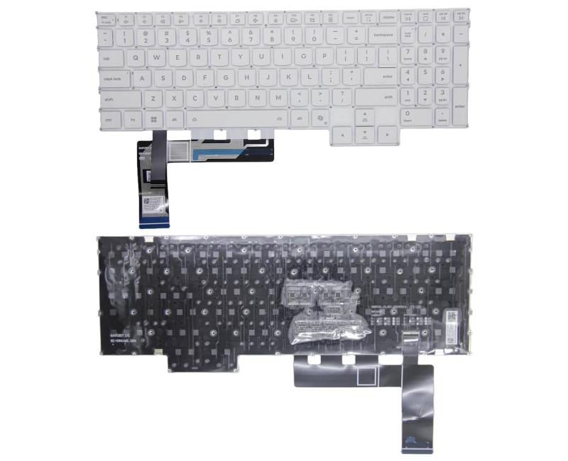 Lenovo Legion Y7000P, R7000P, Y9000P, R9000P, IRX10, IAX10, AHP10, ADR10, 2025 white RGB backlit US keyboard AI - additional view 