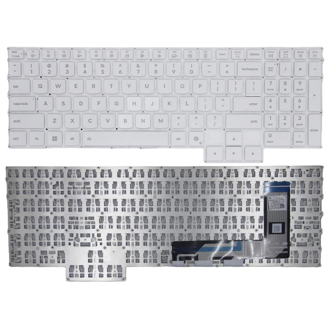 Lenovo Legion Y7000P, R7000P, Y9000P, R9000P, IRX10, IAX10, AHP10, ADR10, 2025 white US keyboard AI - main product image