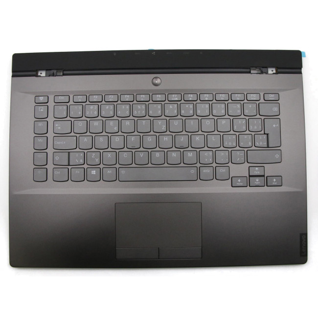 Lenovo Legion Y740-15ICHg gray RGB backlit Czech CZ Slovak SK keyboard palmrest - main product image