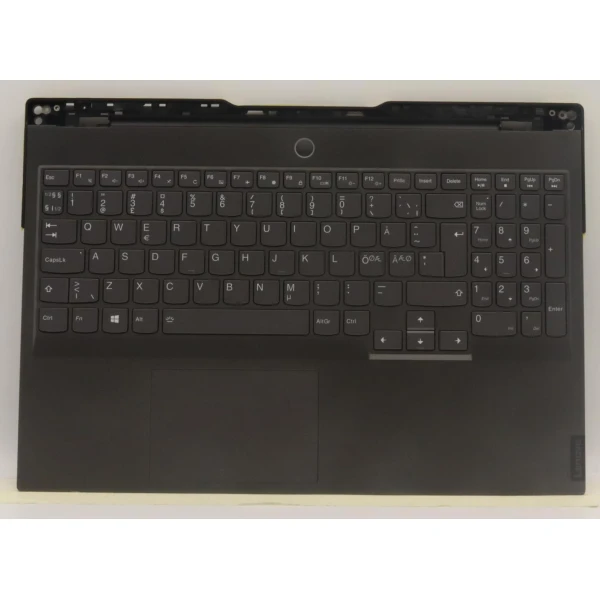 Lenovo Legion Y740S-15IMH 5CB0Z31281 gray backlit Norwegian NE keyboard palmrest - main product image