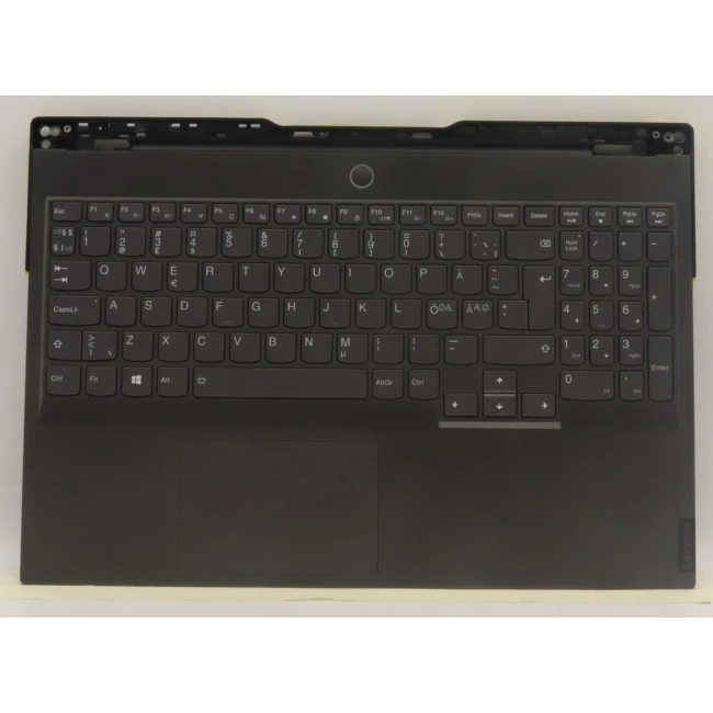 Lenovo Legion Y740S-15IMH 5CB0Z31281 gray backlit Norwegian NE keyboard palmrest - main product image