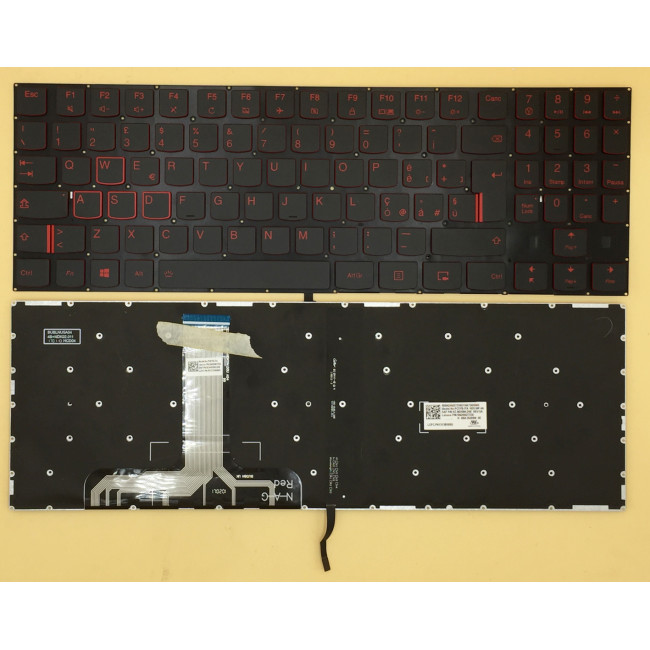 Lenovo Legion Y520-15IKB Y720-15IKB R720-15IKB red key backlit Italian IT keyboard - main product image