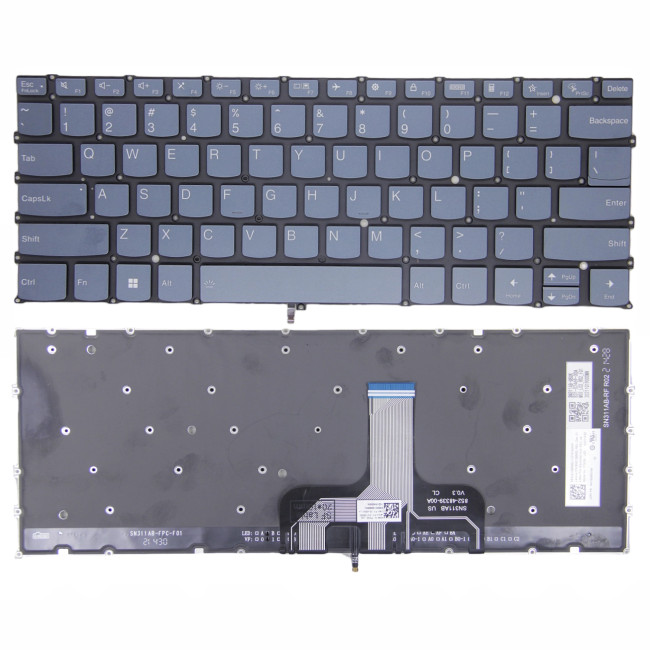 Lenovo Slim 7 ProX 14ARH7 82V2, Slim 7 ProX 14IAH7 82V1, blue backlit US keyboard - main product image
