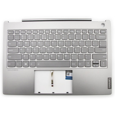 Lenovo ThinkBook 13s-IWL, 5CB0U43206, silver backlit US keyboard palmrest