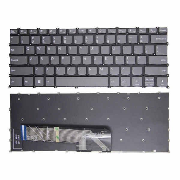 Lenovo Flex 5-14ABR8 5-14ALC7 5-14IAU7 5-14IRU8, gray F10 call US keyboard - main product image