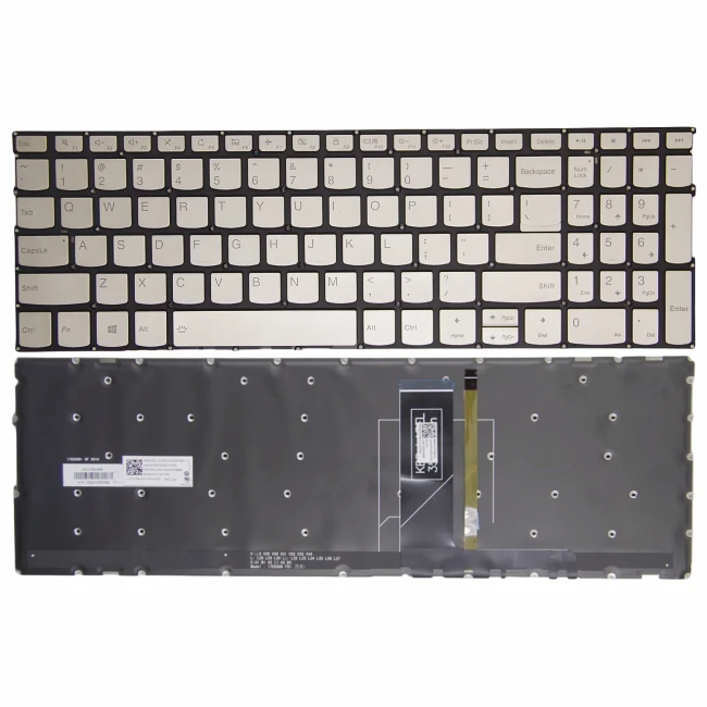 Lenovo IdeaPad S540-15IML S540-15IWL, S740-15IRH S740 Touch-15IRH gold backlit US keyboard lock - main product image