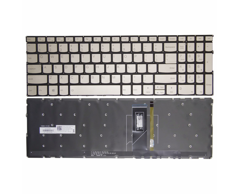 Lenovo Yoga C740-15IML C940-15IRH S740-15IRH / Yoga 9 15IMH5 gold backlit US keyboard lock - additional view 