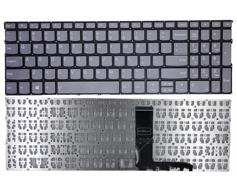 Lenovo Yoga C740-15IML C940-15IRH S740-15IRH / Yoga 9 15IMH5 gray US keyboard lock OEM - additional view 