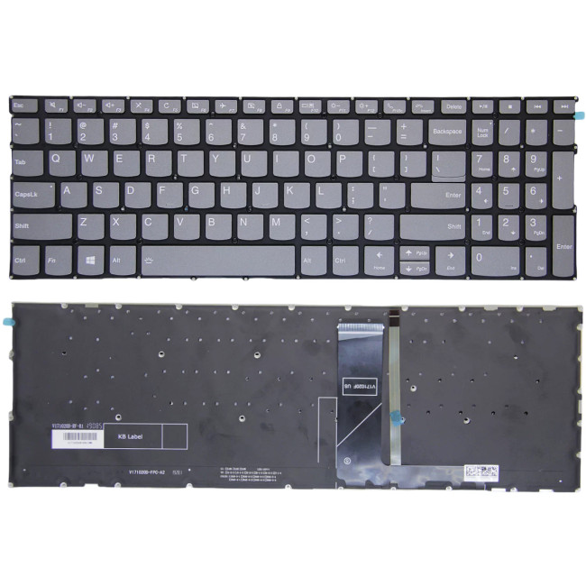 Lenovo ThinkBook 15-IIL 15-IML, gray backlit US keyboard call - main product image