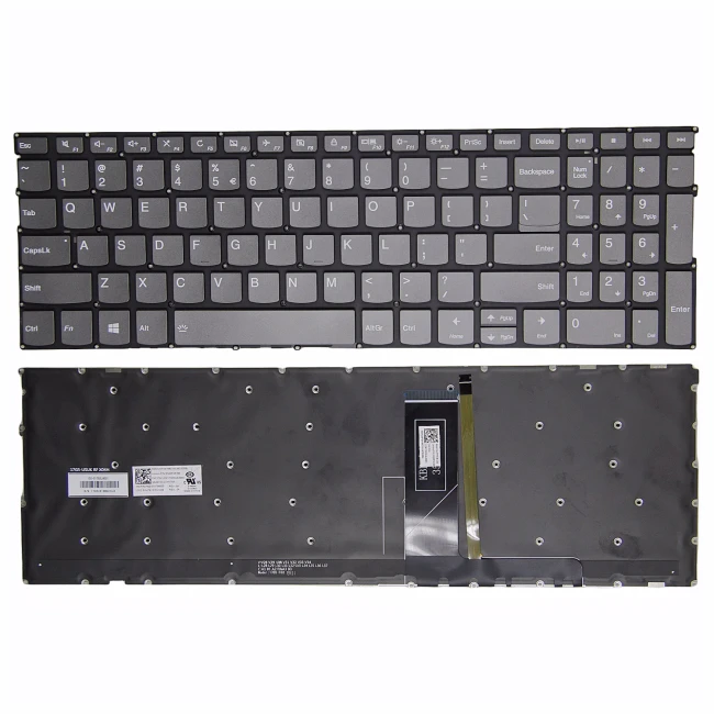Lenovo IdeaPad S540-15IML S540-15IWL, S740-15IRH S740 Touch-15IRH gray backlit US keyboard lock - main product image