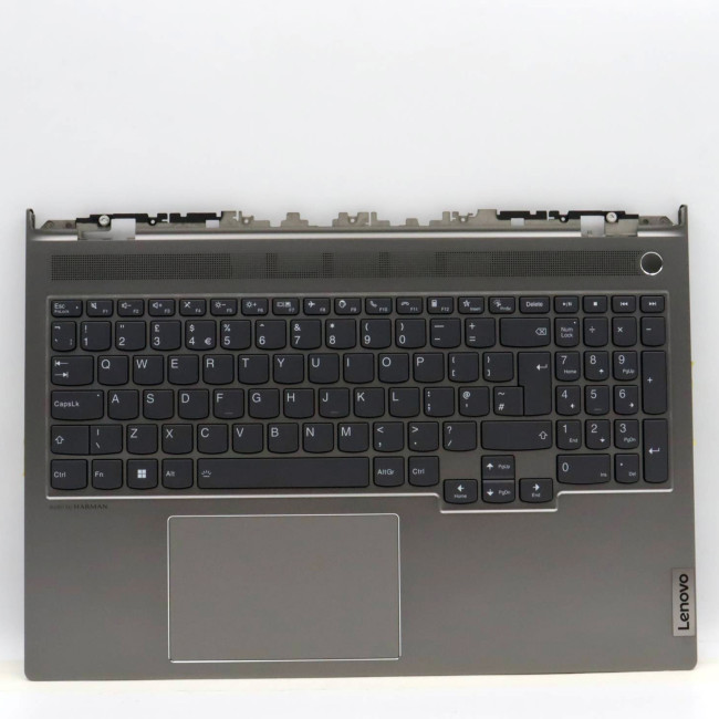 Lenovo ThinkBook 16p G3 ACH gray backlit UK keyboard palmrest - main product image
