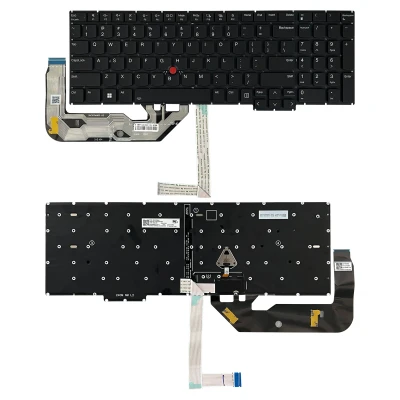 Lenovo ThinkPad E16 Gen 3 Gen 4 / P16s Gen 3 Gen 4 backlit black US keyboard