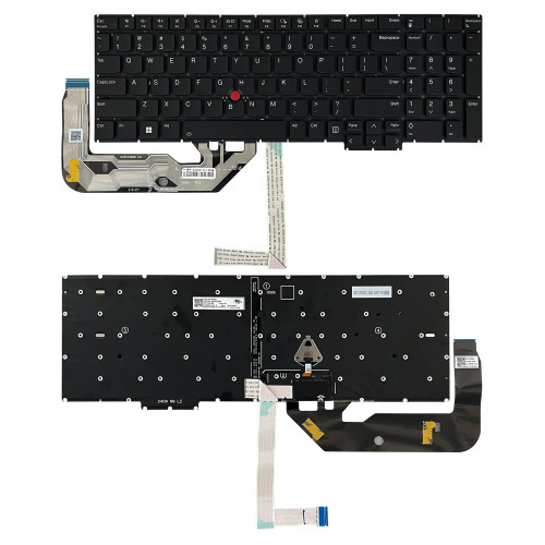 Lenovo ThinkPad E16 Gen 3 Gen 4 / P16s Gen 3 Gen 4 backlit black US keyboard - main product image