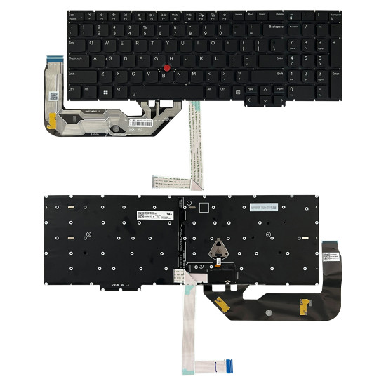 Lenovo ThinkPad E16 Gen 3 Gen 4 / P16s Gen 3 Gen 4 backlit black US keyboard - main product image