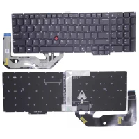 Lenovo ThinkPad E16 Gen 3 Gen 4 / P16s Gen 3 Gen 4 backlit black US keyboard AI
