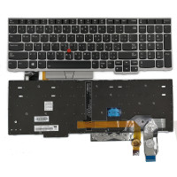 Lenovo ThinkPad E580, E585, E590, E595, L580, L590, R590, T590, silver backlit Arabic AR keyboard original
