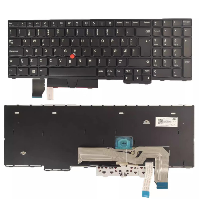 Lenovo ThinkPad L15 Gen 1 Gen 2 Norwegian NE keyboard - main product image