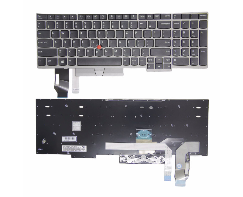 Lenovo ThinkPad T15 Gen 1, T15 Gen 2, P15s Gen 1, P15s Gen 2, silver US keyboard original - additional view 