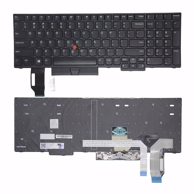 Lenovo ThinkPad T15 Gen 1, T15 Gen 2, P15s Gen 1, P15s Gen 2, black US keyboard original - main product image
