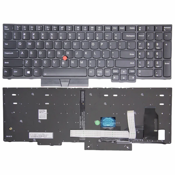 Lenovo ThinkPad P52, P53, P53S black backlit US keyboard OEM - main product image
