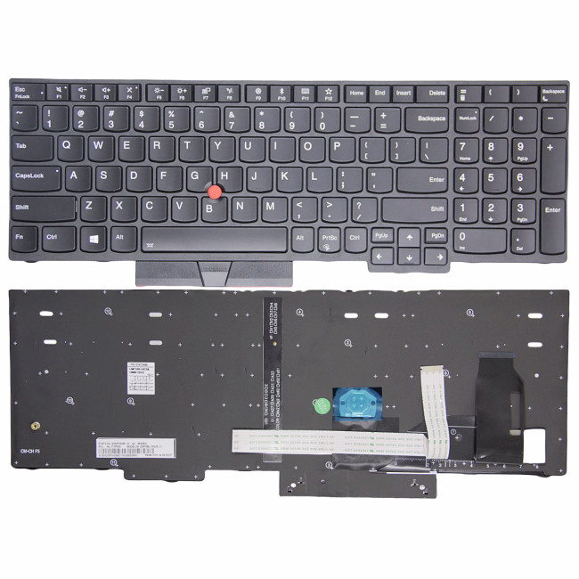 Lenovo ThinkPad T15 Gen 1, T15 Gen 2, P15s Gen 1, P15s Gen 2, black backlit US keyboard OEM - main product image
