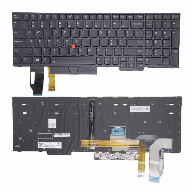Lenovo ThinkPad P52, P53, P53S black backlit US keyboard original - main product image