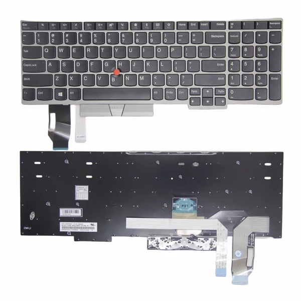 Lenovo ThinkPad P72, P73 silver US keyboard original - main product image