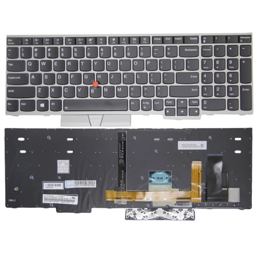 Lenovo ThinkPad P72, P73 silver backlit US keyboard original
