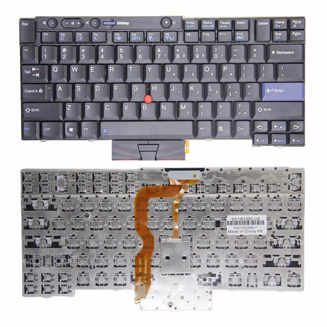 Lenovo ThinkPad T410 T420 T510 T520 W510 W520 X220 X220i X220S X220T with trackpoint US keyboard - main product image