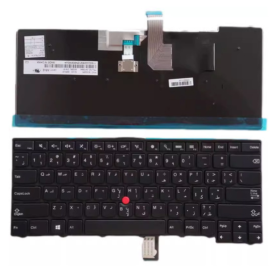 Lenovo ThinkPad T440 T440P T440E T440S trackpoint Arabic AR keyboard - main product image