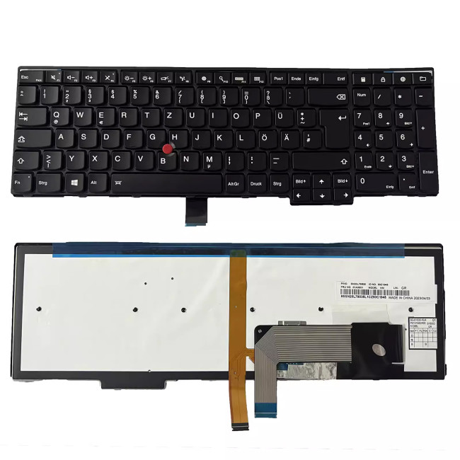 Lenovo ThinkPad W540 W541 W550 W550s backlit German DE keyboard - main product image