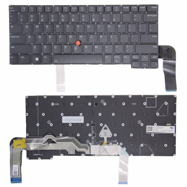 Lenovo Thinkpad E14 Gen 5, T14s Gen 3 Gen 4 backlit US keyboard - main product image