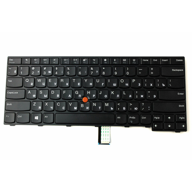 Lenovo Thinkpad E14 R14 Gen 1 black Russian RU keyboard - main product image