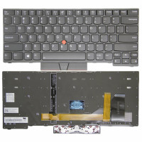Lenovo Thinkpad E480 E485 L380 L480 L490 T480s T490 black frame backlit US keyboard original