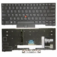 Lenovo Thinkpad E480 E485 L380 L480 L490 T480s T490 black frame backlit call US keyboard original